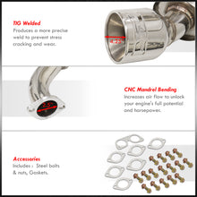 Load image into Gallery viewer, Infiniti G35 Coupe 2003-2007 / Nissan 350Z 2003-2009 Hi-Power Style Oval Dual Tip Stainless Steel Catback Exhaust System (Piping: 2.25" / 58mm | Tip: 4.0")