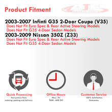 Load image into Gallery viewer, Infiniti G35 Coupe 2003-2007 / Nissan 350Z 2003-2009 Hi-Power Style Oval Dual Tip Stainless Steel Catback Exhaust System (Piping: 2.25" / 58mm | Tip: 4.0")