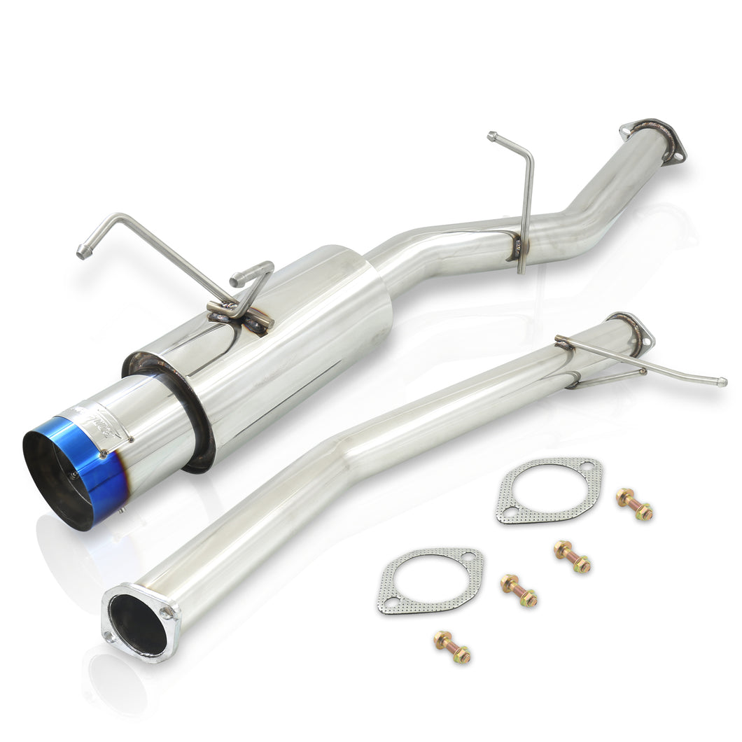 Nissan 240SX S13 1989-1994 N1 Style Stainless Steel Catback Exhaust System Burnt Tip (Piping: 3.0