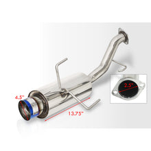 Load image into Gallery viewer, Nissan Sentra SE-R Spec V 2002-2006 N1 Style Stainless Steel Catback Exhaust System Burnt Tip (Piping: 2.5" / 65mm | Tip: 4.5")