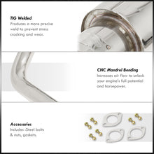 Load image into Gallery viewer, Nissan Sentra SE-R Spec V 2002-2006 N1 Style Stainless Steel Catback Exhaust System (Piping: 2.5" / 65mm | Tip: 4.5")