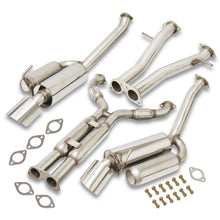 Load image into Gallery viewer, Nissan 370Z 2009-2020 Hi-Power Style Dual Tip Stainless Steel Catback Exhaust System (Piping: 2.25" / 58mm | Tip: 4.5")