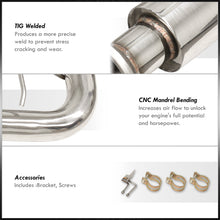 Load image into Gallery viewer, Toyota FJ Cruiser 4.0L 2007-2014 Dual Tip Stainless Steel Catback Exhaust System (Piping: 2.5" / 65mm | Tip: 4.0")