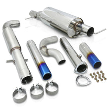 Load image into Gallery viewer, Volkswagen Golf MK4 1.8L Turbo 2000-2005 / Jetta MK4 1.8L Turbo 1999-2005 Dual Tip Stainless Steel Catback Exhaust System Burnt Tip (Piping: 3.0" / 76mm | Tip: 2.5")