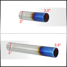 Load image into Gallery viewer, Volkswagen Golf MK4 1.8L Turbo 2000-2005 / Jetta MK4 1.8L Turbo 1999-2005 Dual Tip Stainless Steel Catback Exhaust System Burnt Tip (Piping: 3.0" / 76mm | Tip: 2.5")