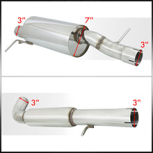 Load image into Gallery viewer, Volkswagen Golf MK4 1.8L Turbo 2000-2005 / Jetta MK4 1.8L Turbo 1999-2005 Dual Tip Stainless Steel Catback Exhaust System Burnt Tip (Piping: 3.0" / 76mm | Tip: 2.5")