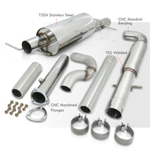 Load image into Gallery viewer, Volkswagen Golf MK4 1.8L Turbo 2000-2005 / Jetta MK4 1.8L Turbo 1999-2005 Dual Tip Stainless Steel Catback Exhaust System (Piping: 3.0" / 76mm | Tip: 2.5")