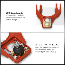 Load image into Gallery viewer, Acura Integra 1994-2001 / Honda Civic 1992-1995 / Del Sol 1993-1997 Front Upper Control Arms Camber Kit Red