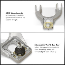 Load image into Gallery viewer, Acura Integra 1994-2001 / Honda Civic 1992-1995 / Del Sol 1993-1997 Front Upper Control Arms Camber Kit Silver