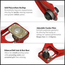 Load image into Gallery viewer, Honda Civic 1996-2000 Front Upper Control Arms Camber Kit Red