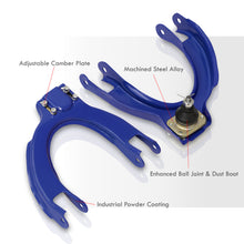 Load image into Gallery viewer, Honda Civic 1988-1991 / CRX 1988-1991 Front Upper Control Arms Camber Kit Blue