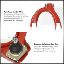 Load image into Gallery viewer, Honda Civic 1988-1991 / CRX 1988-1991 Front Upper Control Arms Camber Kit Red