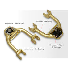 Load image into Gallery viewer, Acura Integra 1994-2001 / Honda Civic 1992-1995 / Del Sol 1993-1997 Front Upper Tubular Control Arms Camber Kit Gold