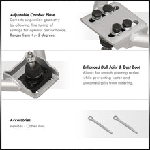 Load image into Gallery viewer, Lexus IS300 2001-2005 Front Upper Tubular Control Arms Camber Kit Silver