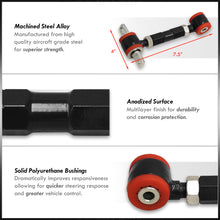 Load image into Gallery viewer, Acura Integra 1990-2001 / Honda Civic 1988-2000 / CRX 1988-1991 / Del Sol 1993-1997 Rear Control Arms Camber Kit Black (Version 2)