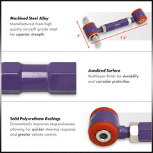 Load image into Gallery viewer, Acura Integra 1990-2001 / Honda Civic 1988-2000 / CRX 1988-1991 / Del Sol 1993-1997 Rear Control Arms Camber Kit Purple (Version 2)