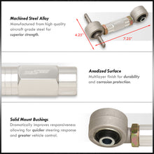 Load image into Gallery viewer, Acura Integra 1990-2001 / Honda Civic 1988-2000 / CRX 1988-1991 / Del Sol 1993-1997 Rear Control Arms Camber Kit Silver (Version 4)