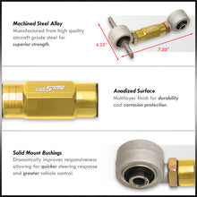 Load image into Gallery viewer, Acura Integra 1990-2001 / Honda Civic 1988-2000 / CRX 1988-1991 / Del Sol 1993-1997 Rear Control Arms Camber Kit Gold (Version 4)