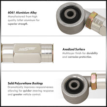 Load image into Gallery viewer, Acura Integra 1990-2001 / Honda Civic 1988-2000 / CRX 1988-1991 / Del Sol 1993-1997 Rear Control Toe Arms Kit Silver (Version 4)