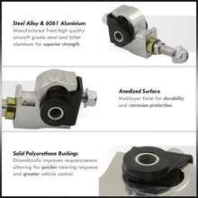 Load image into Gallery viewer, Acura Integra 1990-2001 / Honda Civic 1988-2000 / CRX 1988-1991 / Del Sol 1993-1997 Front Upper Control Arms Camber Kit Bushings Chrome