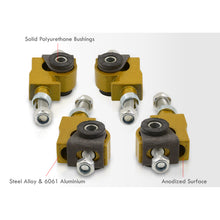 Load image into Gallery viewer, Acura Integra 1990-2001 / Honda Civic 1988-2000 / CRX 1988-1991 / Del Sol 1993-1997 Front Upper Control Arms Camber Kit Bushings Gold