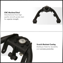 Load image into Gallery viewer, Chevrolet Silverado 1500 4WD 1999-2006 / GMC Sierra 1500 4WD 1999-2006 2-4" Lift Front Upper Tubular Control Arms Black (Dual Shock Mount)