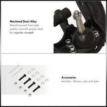 Load image into Gallery viewer, Chevrolet Silverado 1500 4WD 1999-2006 / GMC Sierra 1500 4WD 1999-2006 2-4" Lift Front Upper Tubular Control Arms Black (Dual Shock Mount)