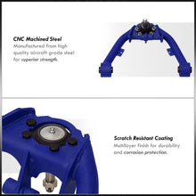 Load image into Gallery viewer, Chevrolet Silverado 1500 4WD 1999-2006 / GMC Sierra 1500 4WD 1999-2006 2-4" Lift Front Upper Tubular Control Arms Blue (Dual Shock Mount)