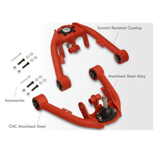 Load image into Gallery viewer, Chevrolet Silverado 1500 4WD 1999-2006 / GMC Sierra 1500 4WD 1999-2006 2-4" Lift Front Upper Tubular Control Arms Red (Dual Shock Mount)