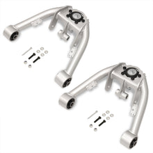Load image into Gallery viewer, Chevrolet Silverado 1500 4WD 1999-2006 / GMC Sierra 1500 4WD 1999-2006 2-4" Lift Front Upper Tubular Control Arms Silver (Dual Shock Mount)