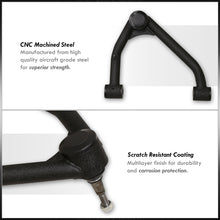 Load image into Gallery viewer, Chevrolet Silverado 1500 2014-2018 / GMC Sierra 1500 2014-2018 2-4" Lift Front Upper Tubular Control Arms Black (Models with Stamped Steel & Aluminum Arms Only)