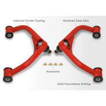 Load image into Gallery viewer, Chevrolet Silverado 2500HD 3500HD 8-Lug 2011-2019 / GMC Sierra 2500HD 3500HD 8-Lug 2011-2019 2-4" Lift Front Upper Tubular Control Arms Red