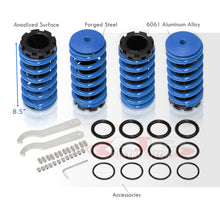 Load image into Gallery viewer, Acura Integra 1990-2001 / Honda Civic 1988-2000 / CRX 1988-1991 / Del Sol 1993-1997 Coilover Sleeves Kit Blue (Black Sleeves)