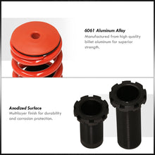 Load image into Gallery viewer, Acura Integra 1990-2001 / Honda Civic 1988-2000 / CRX 1988-1991 / Del Sol 1993-1997 Coilover Sleeves Kit Red (Black Sleeves)