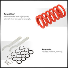 Load image into Gallery viewer, Acura Integra 1990-2001 / Honda Civic 1988-2000 / CRX 1988-1991 / Del Sol 1993-1997 Coilover Sleeves Kit Red (Black Sleeves)