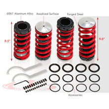 Load image into Gallery viewer, Honda Accord 1998-2002 Coilover Sleeves Kit Red (Black Sleeves)