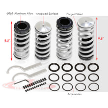 Load image into Gallery viewer, Honda Accord 1998-2002 Coilover Sleeves Kit Silver (Black Sleeves)