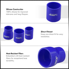 Load image into Gallery viewer, Universal 3x 2.5" Straight / 4x 2" Straight / 2x 2.5" to 2" Straight Reducer 9 Pieces Piping Kit Silicone Couplers Blue (Use with PK-5PG30*)