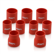 Load image into Gallery viewer, Universal 3x 2.5" Straight / 4x 2" Straight / 2x 2.5" to 2" Straight Reducer 9 Pieces Piping Kit Silicone Couplers Red (Use with PK-5PG30*)