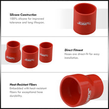 Load image into Gallery viewer, Universal 3x 2.5" Straight / 4x 2" Straight / 2x 2.5" to 2" Straight Reducer 9 Pieces Piping Kit Silicone Couplers Red (Use with PK-5PG30*)