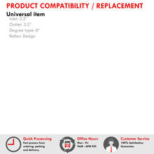 Load image into Gallery viewer, 3.5" Straight Bellow Silicone Coupler Black