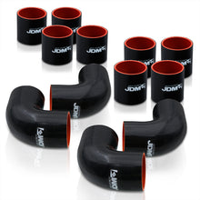 Load image into Gallery viewer, Universal 3" 12 Pieces Piping Kit Silicone Couplers Black (Use with PK-12P30*)