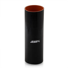 Load image into Gallery viewer, 4" (12" Long) Straight Silicone Coupler Black