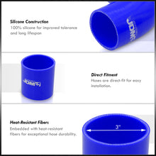 Load image into Gallery viewer, Universal 3" 8 Pieces Piping Kit Silicone Couplers Blue (Use with PK-8P30* or PK-8PU30*)