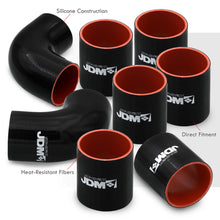 Load image into Gallery viewer, Universal 3" 8 Pieces Piping Kit Silicone Couplers Black (Use with PK-8P30* or PK-8PU30*)