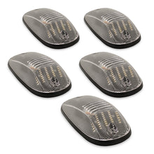 Load image into Gallery viewer, Dodge Ram 1500 2500 3500 2003-2018 / 4500 5500 2011-2018 5 Piece Front Amber LED Cab Roof Clearance Lights Clear Len (Models With Factory Roof Lights)