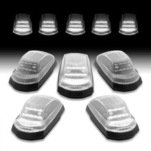 Load image into Gallery viewer, Ford F250 F350 F450 F550 Super Duty 2017-2022 5 Piece Front White LED Cab Roof Clearance Lights Clear Len