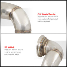 Load image into Gallery viewer, Acura Integra 1990-2001 / Honda Civic 1988-2000 / CRX 1988-1991 / Del Sol 1993-1997 3" V-Band Turbo Downpipe