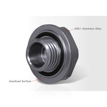 Load image into Gallery viewer, Acura/Honda Aluminum Round Circle Hole Style Oil Cap Gunmetal