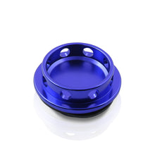 Load image into Gallery viewer, Toyota Aluminum Round Circle Hole Style Oil Cap Blue